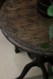 Eliza Pedestal Table in Ebony Finish