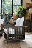 Bermuda Armchair in Walnut Rattan