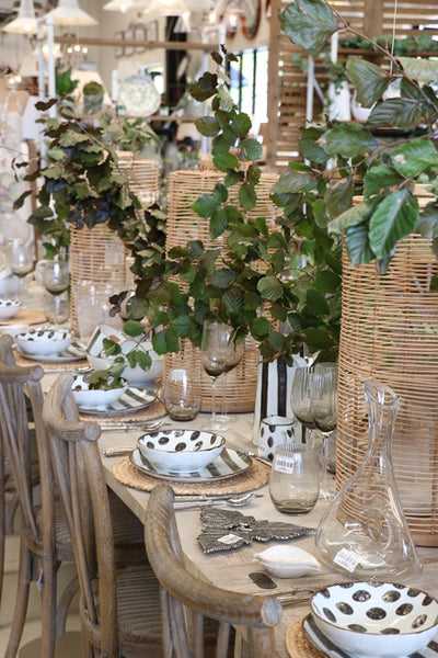 Loire Extension Trestle Dining Table in White Washed Pine