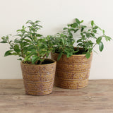 Aztec Geometric Pattern Planter Medium