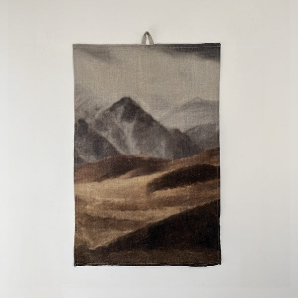 Central Otago Alpine Tea Towel in Linen