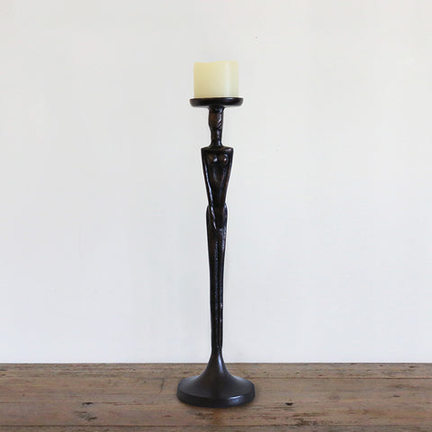 Femme Candlestick in Dark Bronze Finish