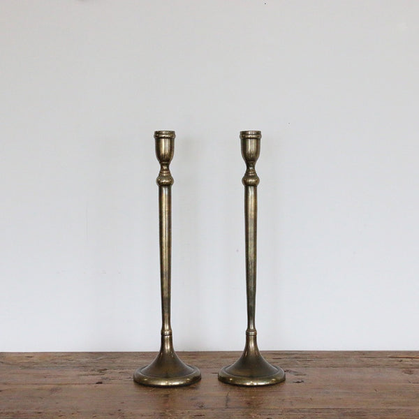 London Old Brass Finish Candlestick