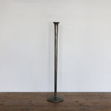 Forged Organic Style Medium Candlestick in Aged Pewter Finish