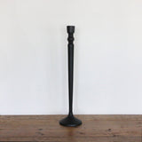 Forged Style Matt Black Candlestick