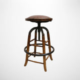 Cambridge Bar Stool with Leather Seat