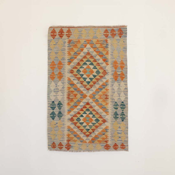 Hand Knotted Afghan Kilim Rug C 120 X 80cm