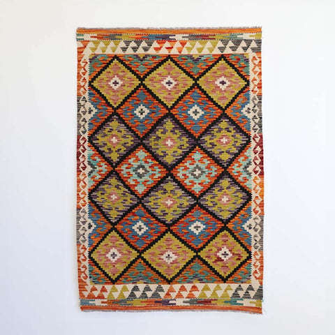 Hand Knotted Afghan Kilim Rug A 150 X 100cm