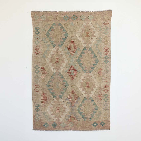 Hand Knotted Afghan Kilim Rug B 150 X 100cm