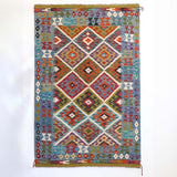 Hand Knotted Afghan Kilim Rug B 180 X 120cm