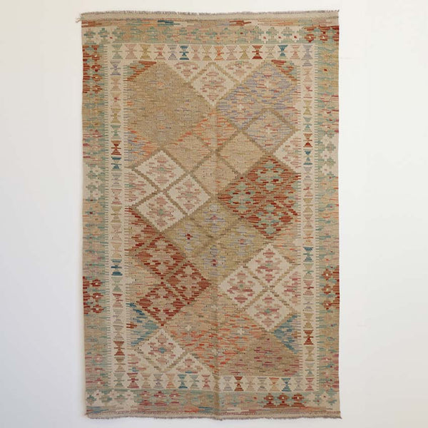 Hand Knotted Afghan Kilim Rug A 180 X 120cm