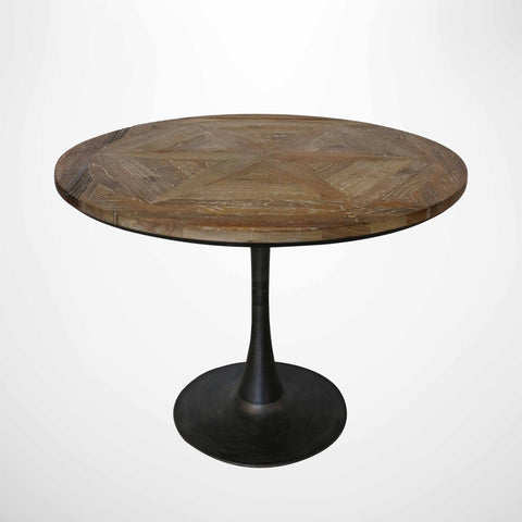 Cairo Sunburst Parquet Top Dining Table