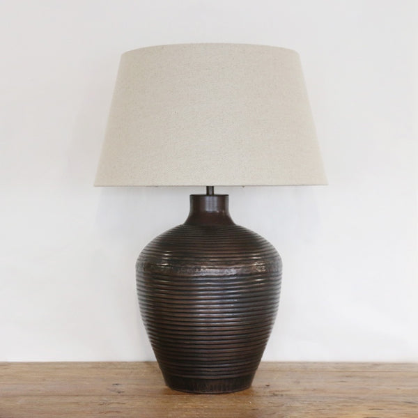 Marrakesh Lamp Base in Black Antique