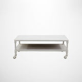 Coffee Table with Shelf White Wash 1200mm Long