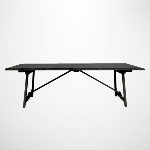 Loire Black Trestle Dining Table