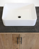 Bathroom Vanity with Bluestone Top and Ceramic Basin