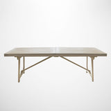 Loire Extension Trestle Dining Table in White Washed Pine