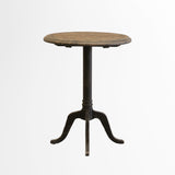 Eliza Pedestal Table in Ebony Finish