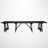 Loire Trestle Dining Table in Black