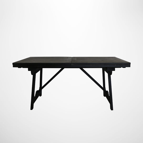 Loire Trestle Dining Table in Black