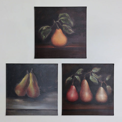 Raphael Une Deux Trois Poires Print on Stretched Canvas