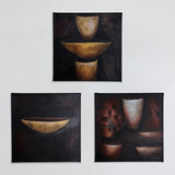 Roma Contemplative Urns Print on Stretched Canvas