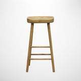 Odessa old Bar Stool in Solid Oak