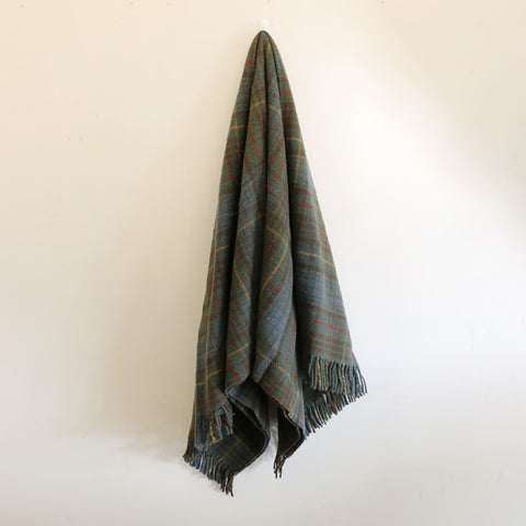 Wool Tartan Throw in Antique Hunting Stewart