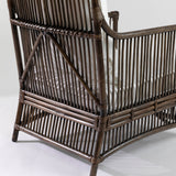 Bermuda Armchair in Walnut Rattan