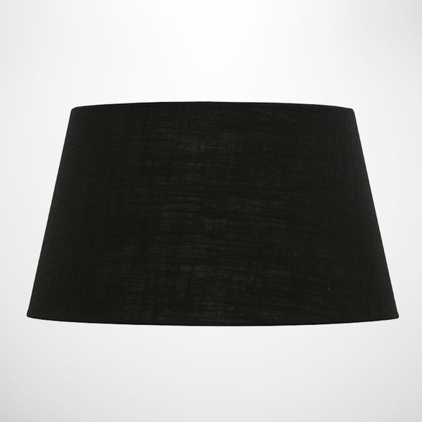 Black 46cm Tapered Drum Lampshade