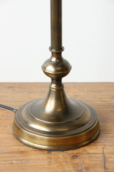 Caribbean Brass Finish Palm Lamp