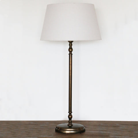 Lyon Oval Lamp Base in Antique Brass Finish