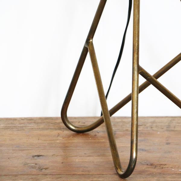 Tripod Lamp in Antique Brass Finish