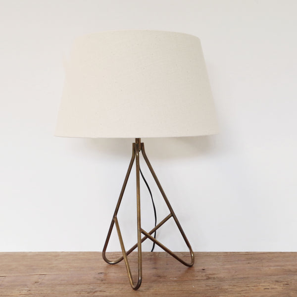 Tripod Lamp in Antique Brass Finish