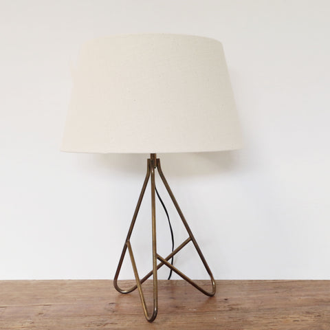 Tripod Lamp in Antique Brass Finish