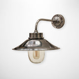 Outdoor IP54 Cape Cod Brass Wall Lamp in Silver Finish