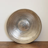 Chelsea Brass Ornate Ridged Bowl in Silver