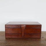 Savoy Leather Jewellery Box with Drawer