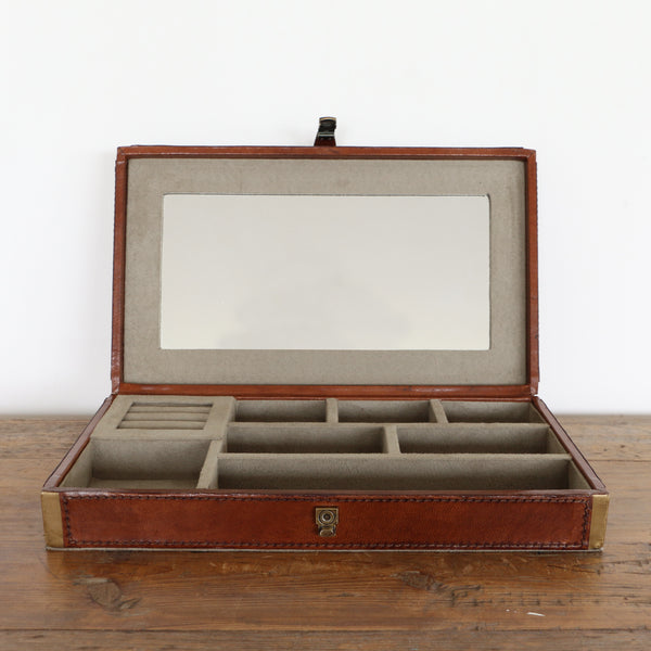 Riviera Midi Leather Jewellery Box