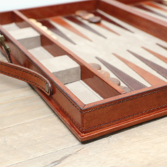 Leather Backgammon Set