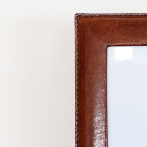 Tan Leather Photo Frame 5x7