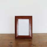 Tan Leather Photo Frame 4x6