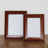 Tan Leather Photo Frame 5x7